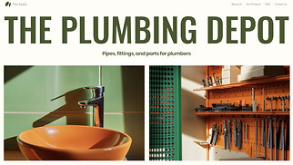  website templates - Plumbing Supply Store (Fresh)